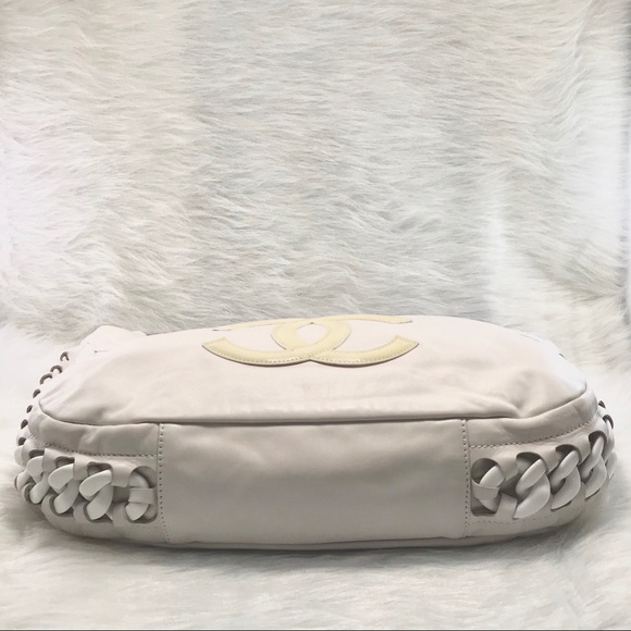 CHANEL Modern Rhodoid Chain Hobo White - Picture 5 of 8